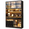 Mobiletto buffet 120x38x200, con illuminazione LED, Anteprima dell’immagine prodotto 8