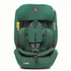 A green car seat shown from the front on a white background. Podgląd zdjęcia produktu