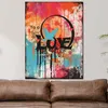 Street Art Love Colour Leinwandbild Wandbild Kunstdruck XL Produktbild-Vorschau 3