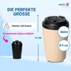 Kaffeebecher to go 'Ceramico' 360 ml - Edelstahl außen Produktbild-Vorschau 4