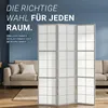 Homestyle4u Paravent priestorový delič 3-dielny drevený Náhľad obrázku produktu 13