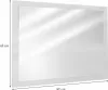 Badezimmerspiegel Vicco Emma Weiß 45 x 60 cm, Model 24039 Produktbild-Vorschau 3