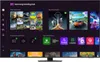 A Samsung Gaming Hub interface displayed on a TV screen, showcasing various games and apps. Produktbild-Vorschau