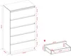 Kommode mit 5 Schubladen, Farbe: Sonoma-Eiche / Weiß, A: 70 Produktbild-Vorschau 7