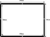 Maclean Projektionswand 84" 175x131cm 4:3 25mm Rand Produktbild-Vorschau 7