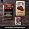 LANOLU Retro Blechschilder Grillen, BBQ Grill Retro Deko, Produktbild-Vorschau 5