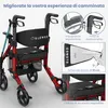 ELONEO 2in1 carrozzina rollator pieghevole e leggera con Anteprima dell’immagine prodotto 5