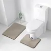 2-teiliges Badematten-Set 50 × 70 cm Memory Foam Soft Produktbild-Vorschau 1