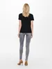 ONLY Einfarbiges T-Shirt mit Brand Herz Basic Kurzarm Produktbild-Vorschau 3