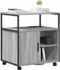 vidaXL Schrank mit Ladestation Mit Rad Graues Sonoma 61 x Produktbild-Vorschau 2