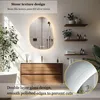 WISFOR Asymetrické LED zrkadlo do kúpeľne, 50x70 cm, Náhľad obrázku produktu 6