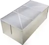 A rectangular cold frame greenhouse with a transparent lid, shown from a three-quarter angle against a white background. Voir les images du produit