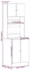 vidaXL Szafka kuchenna biała 60x50x180 cm materiał Podgląd zdjęcia produktu 8