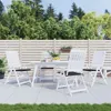 vidaXL Gartenstuhl-Kissen 4 Stk. Schwarz 40x40x3 cm Produktbild-Vorschau 2
