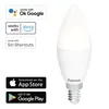 WiFi dimmbar E14 LED-Lampe Hama Weiß 4,5Watt