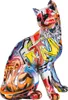 A graffiti-style cat figurine. Produktbild-Vorschau
