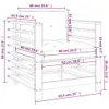 Gartenstühle mit Kissen 2 Stk. Weiß Massivholz Kiefer Produktbild-Vorschau 10