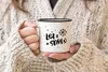 Emaille Tasse Becher Let it snow Weihnachten Schnee Produktbild-Vorschau 3