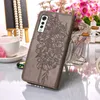 LG Velvet 2 Pro Hülle, Schmetterling Prägung Flip Leder Produktbild-Vorschau 4