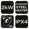 NEO TOOLS Elektroheizer 2kW Industrie, Heizelement Produktbild-Vorschau 6