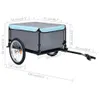 Rimorchio per bicicletta nero e blu 65 kg Anteprima dell’immagine prodotto 8