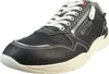 A single blue sneaker with white laces and sole, shown from a side angle against a white background. Produktbild-Vorschau