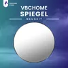VBChome Rundes Spiegel 70 cm Schwarz Aluminiumrahmen – Produktbild-Vorschau 2
