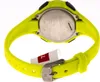 Close-up view of the back of a yellow digital watch, showing the case back and strap. Produktbild-Vorschau