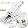 6x Netzwerkstecker CAT6A RJ45 Werkzeuglose Montage CAT7 Produktbild-Vorschau 8