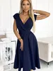 Numoco Formelle Frauenkleider Scarlett granat S Produktbild-Vorschau 8