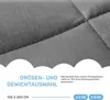 DD Gewichtsdecke | Adults | Baumwolle | Grey | 135x200 | Produktbild-Vorschau 4
