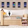 Łóżko w kształcie domku z oświetleniem LED, okienkiem i 4 Podgląd zdjęcia produktu 6