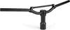 A black bicycle handlebar assembly is shown against a white background. Podgląd zdjęcia produktu