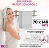 4er Set Duschtücher Plain weiß 70x140 : 70x140 : Weiss Produktbild-Vorschau 2