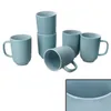 Ritzenhoff 6x Jasper Kaffeebecher 250ml H10,4cm Graublau Produktbild-Vorschau 2