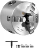 A metal lathe chuck with accessories on a white background. Anteprima dell’immagine prodotto