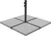 vidaXL Parasolová záťažová doska Granite 25 kg Square Grey Náhľad obrázku produktu 8