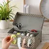 Zeller Geschenkband-Organizer grau/weiß 29.0 x Produktbild-Vorschau 4