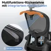 Close-up on the back and headrest of an ergonomic office chair, highlighting features. Produktbild-Vorschau