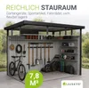 Juskys Metall Gerätehaus Luzern 7,8 m² - wetterfest & Produktbild-Vorschau 2