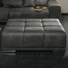 riess-ambiente Extravaganter Hocker ELEGANCIA 110cm grau Produktbild-Vorschau 1