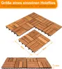 Yakimz Holzfliesen 55x 5m² Akazienholz Terrassenfliesen Produktbild-Vorschau 2