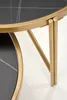 Close-up view of the edge and legs of two nesting tables. Podgląd zdjęcia produktu