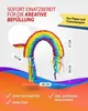 Regenbogen Pinata bunt 58 x37cm Kinder Partyspiel Produktbild-Vorschau 5