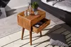 FineBuy Table de chevet en bois massif de sheesham avec 2 Voir les images du produit 4