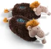 A pair of plush mammoth slippers. Produktbild-Vorschau