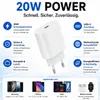 Schnellladegerät  USB C Netzteil mit Kabel 20 Watt Produktbild-Vorschau 2