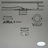 LED Einbauleuchte, Ø 12 cm, 7 W, Weiß, Briloner Leuchten Produktbild-Vorschau 4