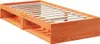 Tagesbett ohne Matratze Wachsbraun 100x200 cm Massivholz Produktbild-Vorschau 2