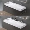doporro Lavabo Suspendu avec Bonde Vasque à Poser Blanc Voir les images du produit 4
